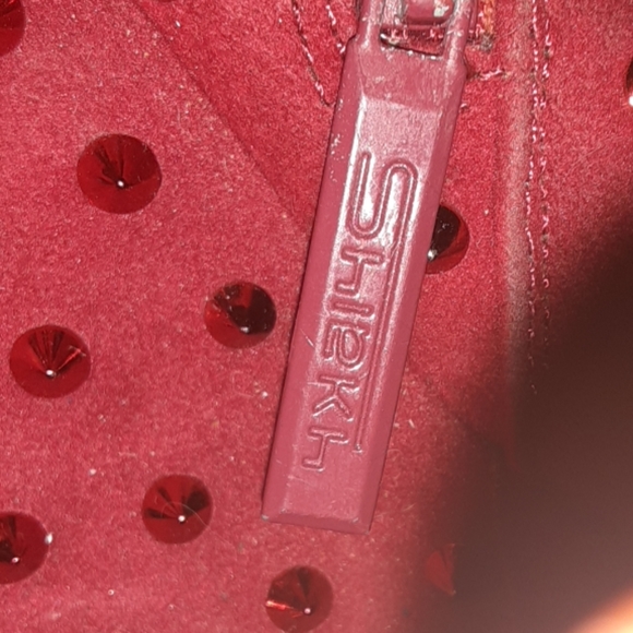 Red Spiked Heels/Wedges - Picture 6 of 6